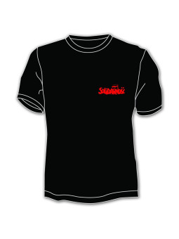 Солидарна тениска - малък надпис, черен