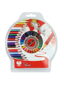 Color pencils round foto Poland