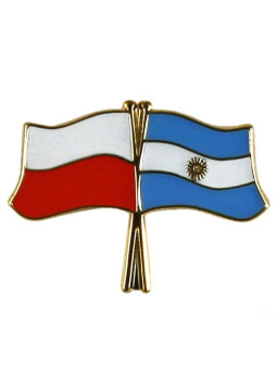 Flag of Poland and Argentina - pin
