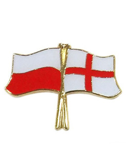 Flag of Poland and England - pin