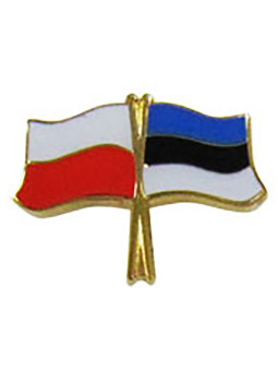 Бутон, щифт флаг Полша-Естония