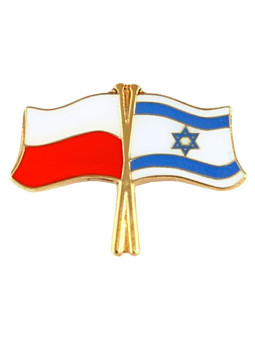 Knap, pin Polen-Israels flag