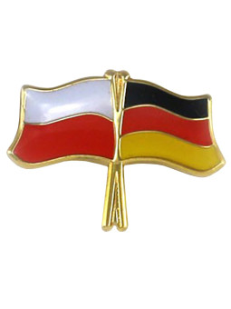 Flag of Poland and Germany - pin