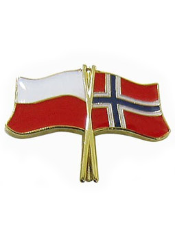 Pin, vlag pin Polen-Noorwegen