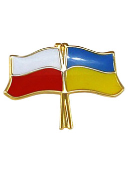 Perno, spilla per bandiera Polonia-Ucraina