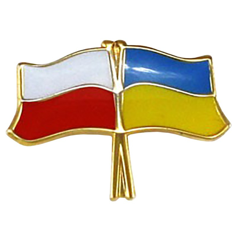 Flag of Poland and Ukraine - pin