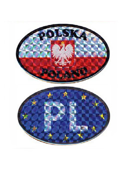 Car decal Auto Poland and the European Union