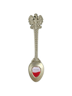 Teaspoon with replaceable coat of arms