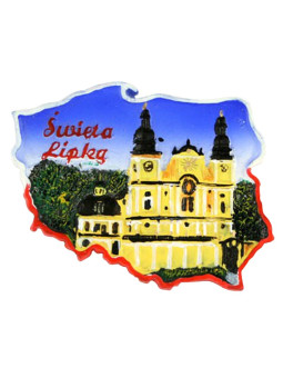 Fridge magnet, Poland shaped, Swieta Lipka