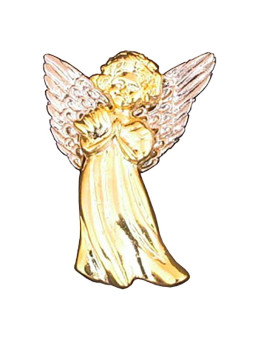 Angel, standing (metal) - brooch