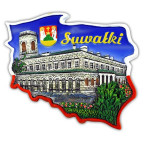 Fridge magnet, Poland shaped, Suwalki