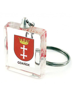 Porte-clés cube acrylique, Gdansk