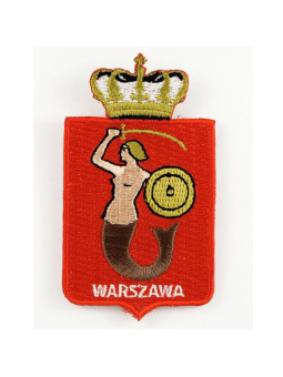 Embroidery patch coat of arms Warsaw