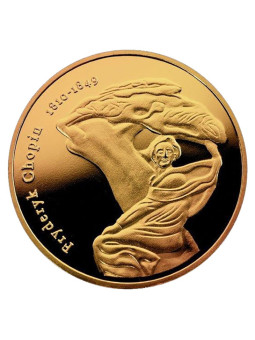 Souvenir coin - Chopin golden color