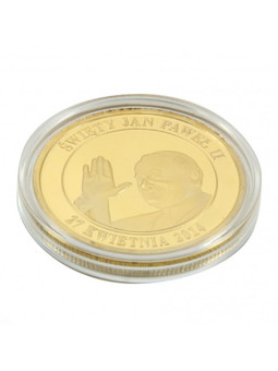 Souvenir coin John Paul II golden color