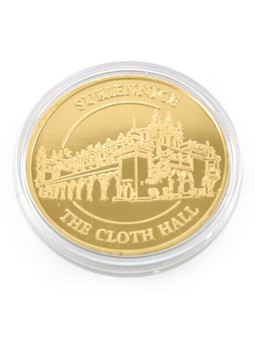 Souvenir coin Cracow golden color