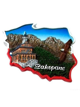 Fridge magnet, Poland shaped, Zakopane