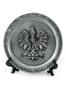 Souvenir metal plate Poland