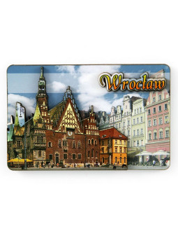 MDF fridge magnet Wroclaw Town Hall