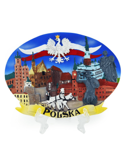 Piatto dipinto Polonia