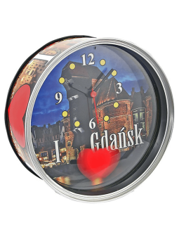 Horloge dans une boîte de Gdańsk