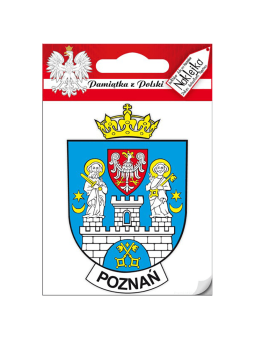 Pegatina individual - escudo de armas de Poznan
