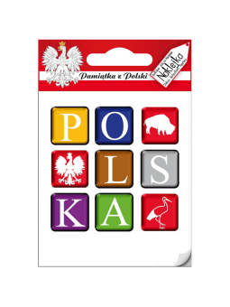 Pegatina individual - cubo de Polonia