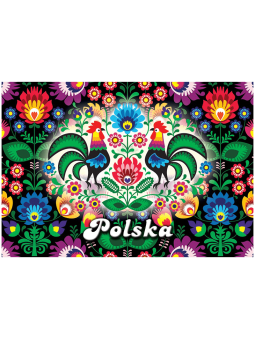 3D postcard Poland folk
