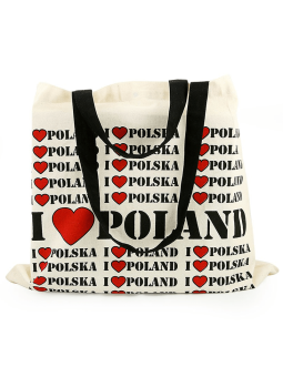 Canvas bag I LOVE POLAND
