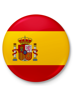 Button pin, flag of Spain