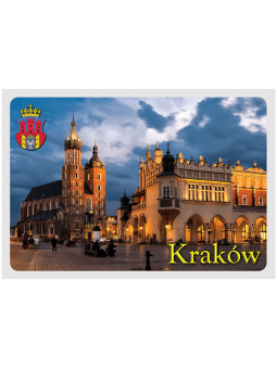 Cartolina 3D Piazza del mercato di Cracovia
