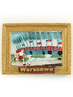 Fridge magnet picture of Warsaw National Stadium