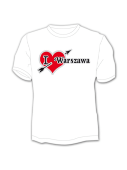 T-shirt I love Warsaw