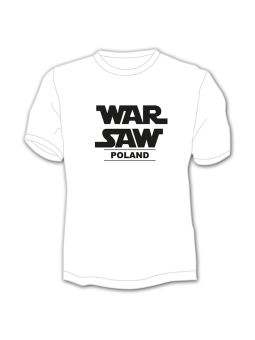 Tričko Varšava bílá