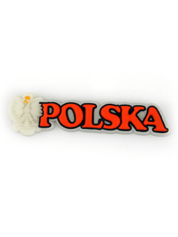 Refrigerator magnet magnet with fluorescent sign Poland