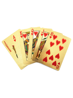A deck of Polish playing cards - gold
