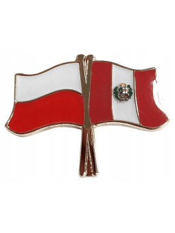 Бутон, щифт флаг Полша-Перу