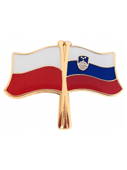 Pin, Poland-Slovenia flag pin