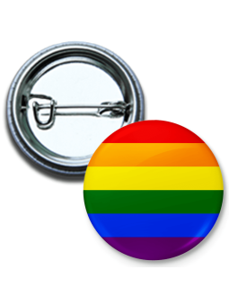Mini button pin, pin LGBT flag
