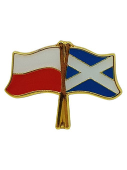 Pin, Poland-Scotland flag pin
