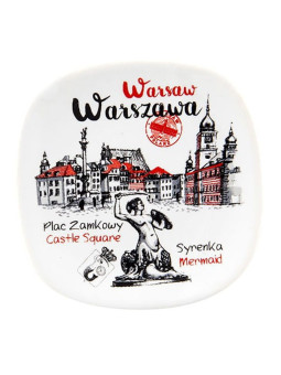 Керамичен магнит за хладилник Warsaw Plac Zamkowy