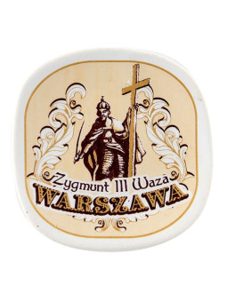 Ceramic fridge magnet Warsaw Zygmunt