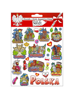 Convex stickers Poland