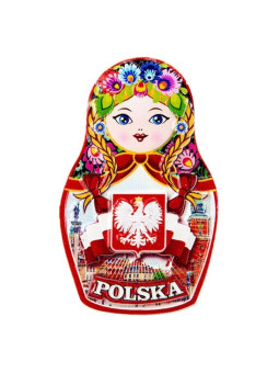 Matrioszka fridge magnet - Polish folk