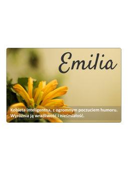 Hűtőmágnes - Emilia