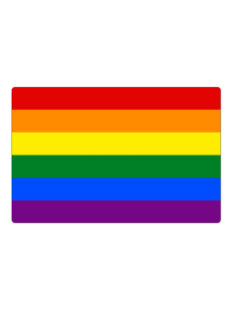 Rainbow LGBT Flag fridge magnet