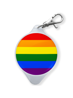 Portachiavi TwinCaps bandiera LGBT arcobaleno