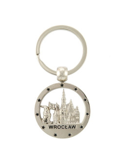 Round Wroclaw keychain