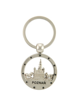 Round Poznan keyring