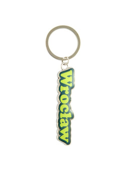 Colorful key ring with the word Wroclaw